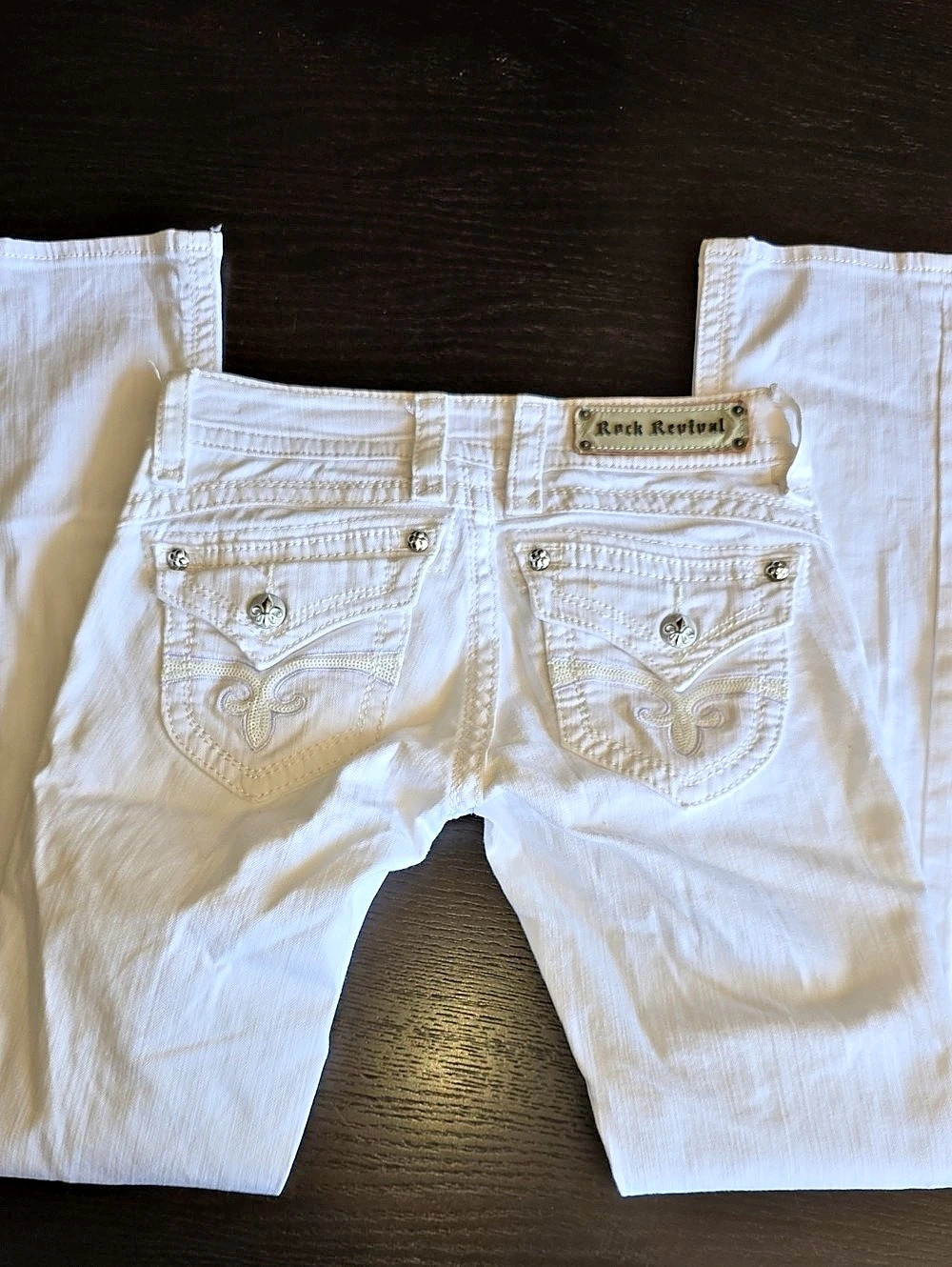 Rock Revival White Denim Jean Shorts Waist 26